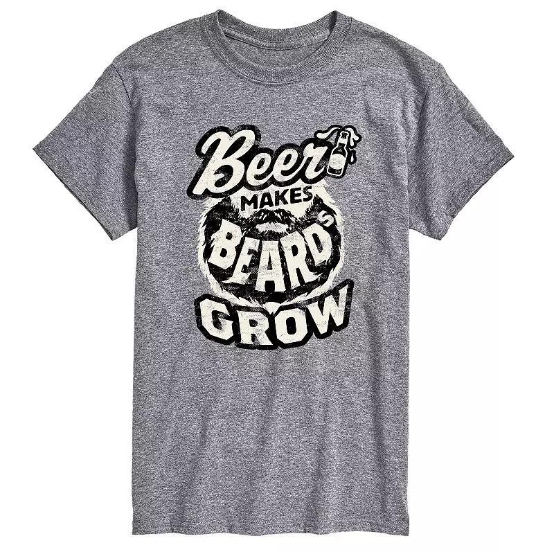 Big & Tall Beer Makes Beards Grow Tee, Mens Product Image