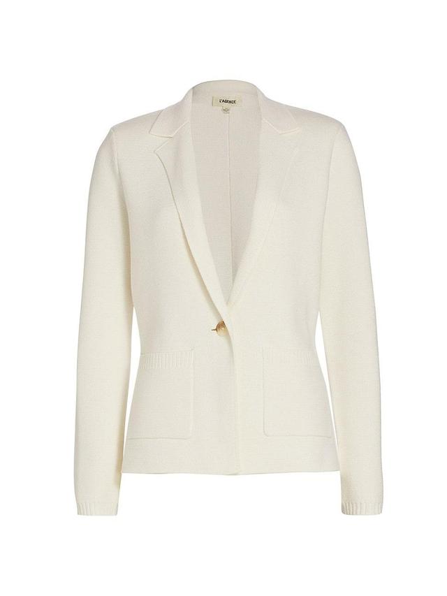 Womens Lacey Knit Blazer Product Image