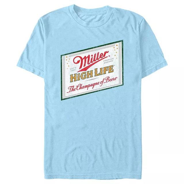 Mens Coors Light Miller High Life Label Graphic Tee Product Image