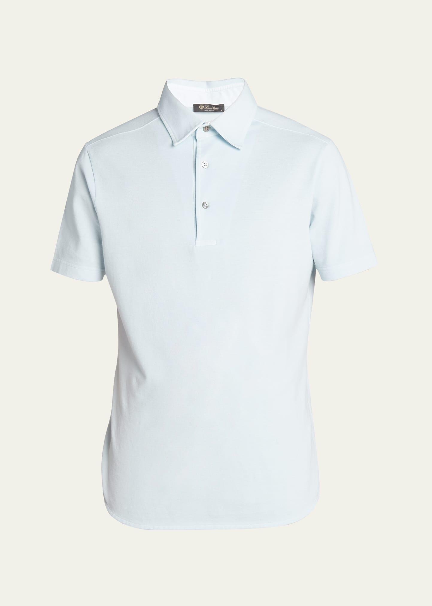 Mens Piqu Dyed Polo Shirt Product Image