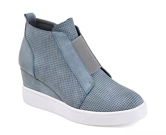 Journee Collection Clara Womens Wedge Sneakers Product Image