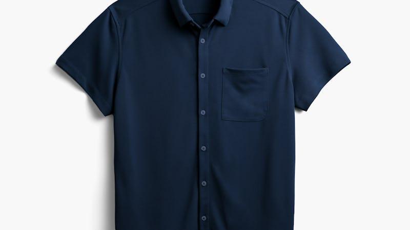 Navy Men's Apollo Short Sleeve Sport Shirt Product Image