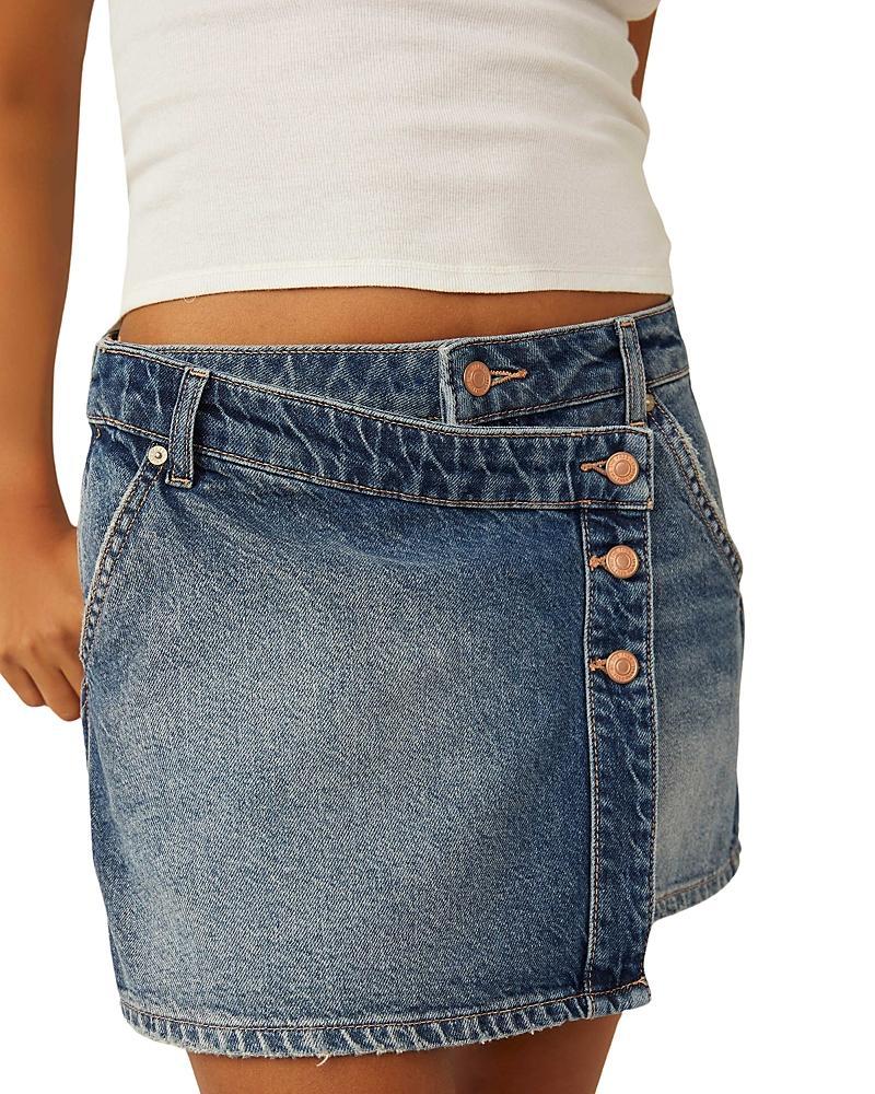 Wynne Denim Skirt In Blue Product Image