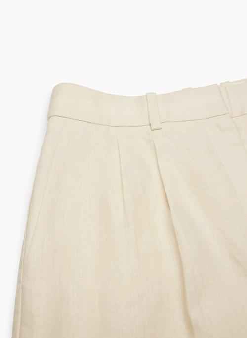 pleated linen mini short Product Image