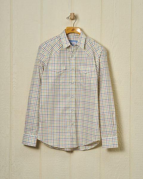 Western Sea-Washed Shirt in Autumn Oversized Check Product Image