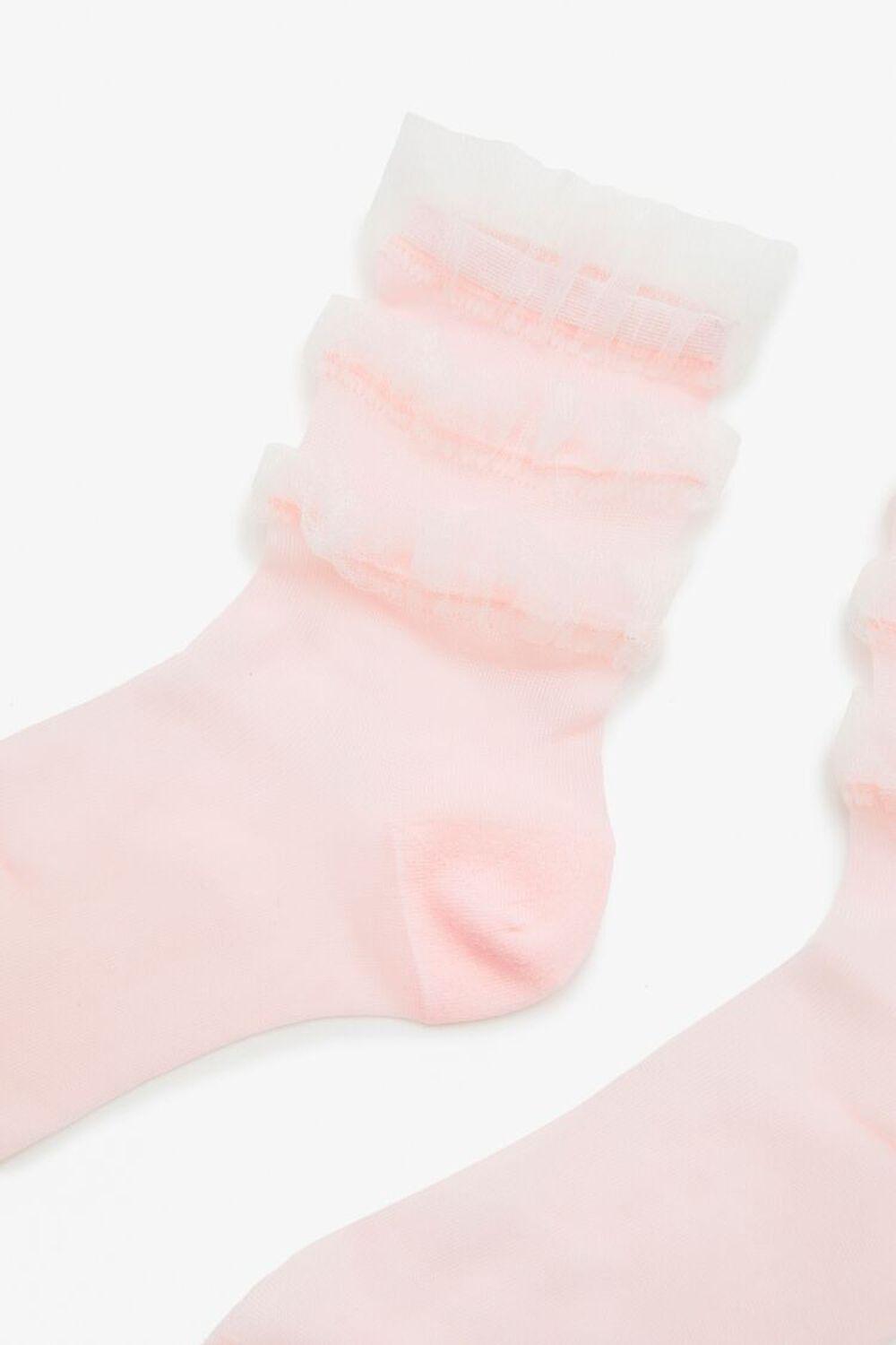 Ruffle-Trim Crew Socks | Forever 21 Product Image