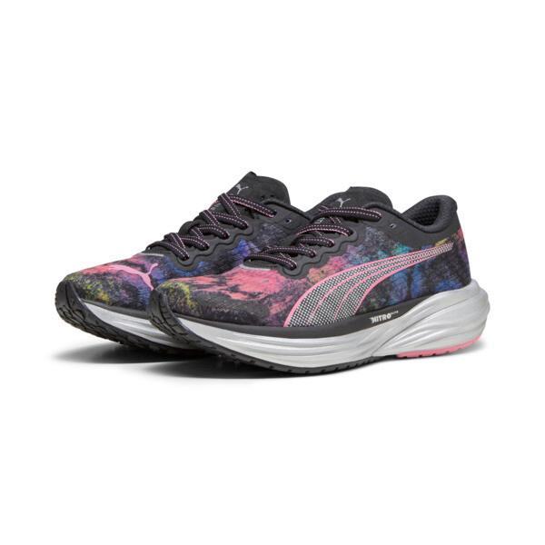 PUMA Deviate NITROâ¢ 2 'Marathon Series' Women's Running Shoes in Black/Strawberry Burst/Yellow Blaze Product Image