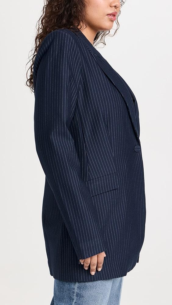 Good American Stripe Ponte Scultped Blazer | Shopbop Product Image