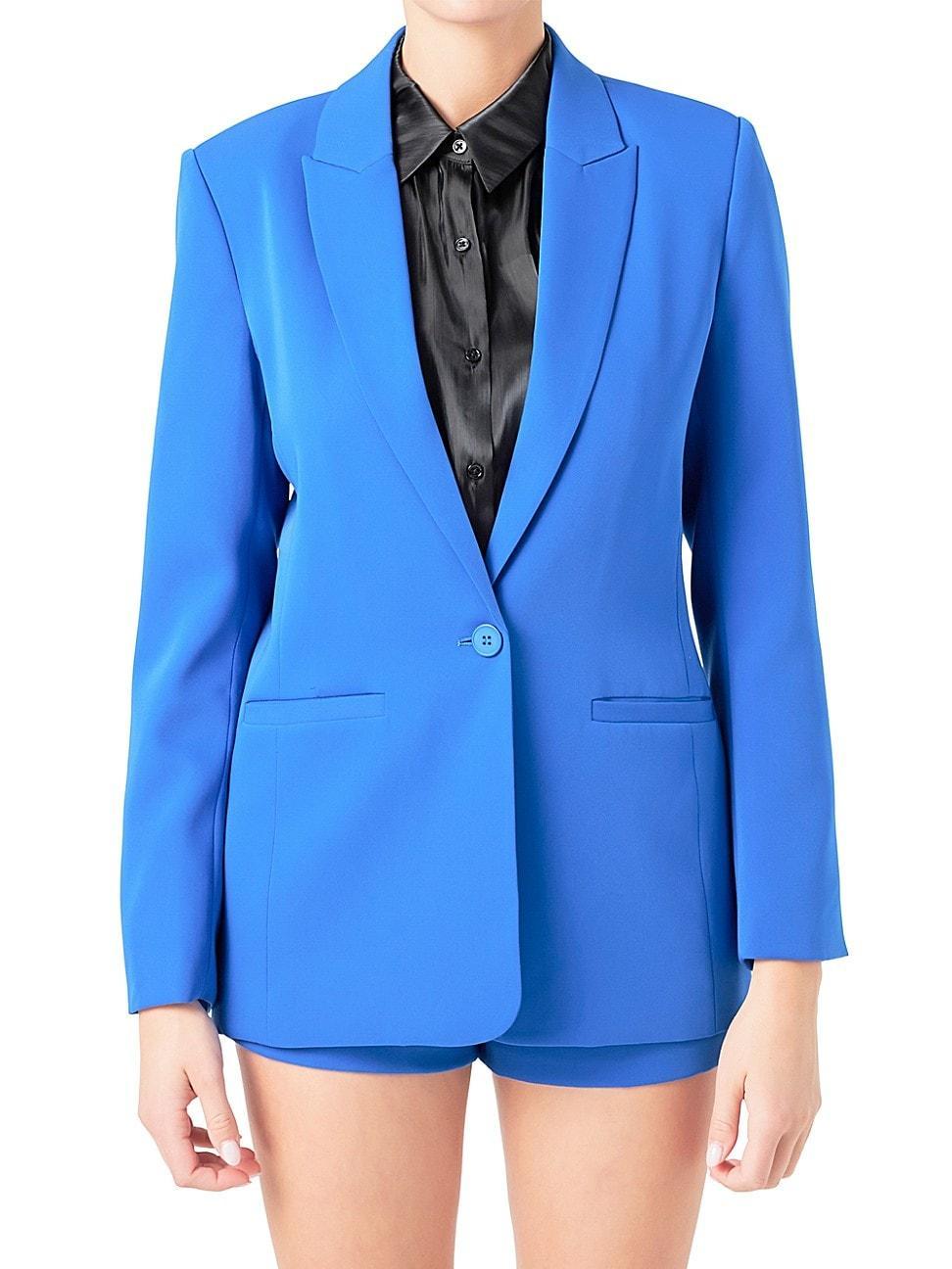 Womens Single Breasted Blazer Product Image