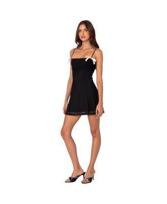 Edikted Womens Anette Mesh Mini Dress Product Image