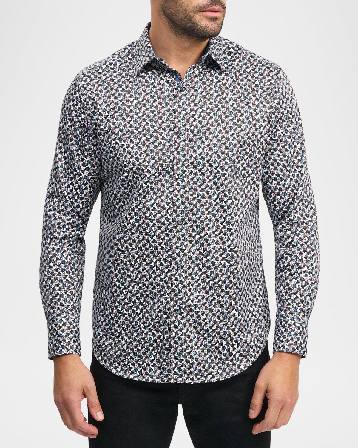 Mens Spun Out Long-Sleeve Button-Front Shirt Product Image