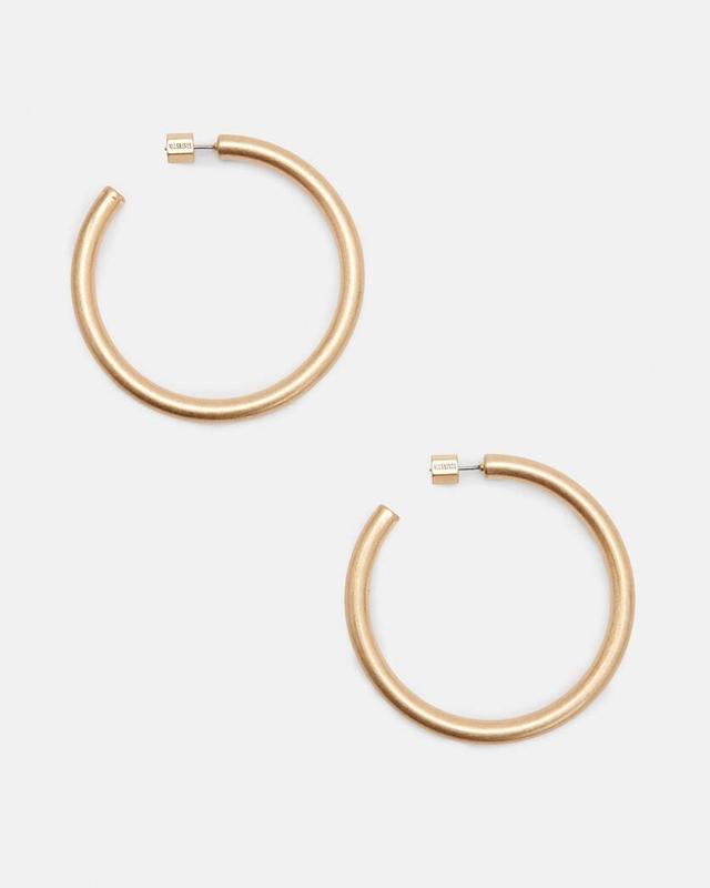 Claudette Large Tubular Hoop Earrings Female Product Image