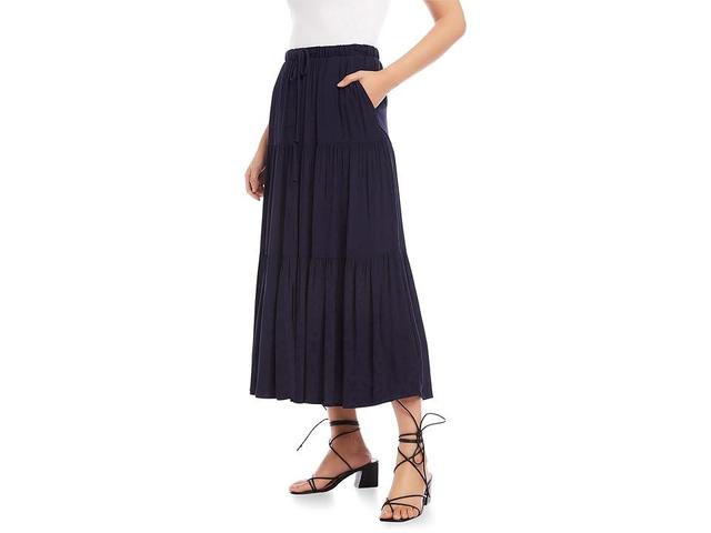 Karen Kane Tiered Midi Skirt Women's Skirt Product Image