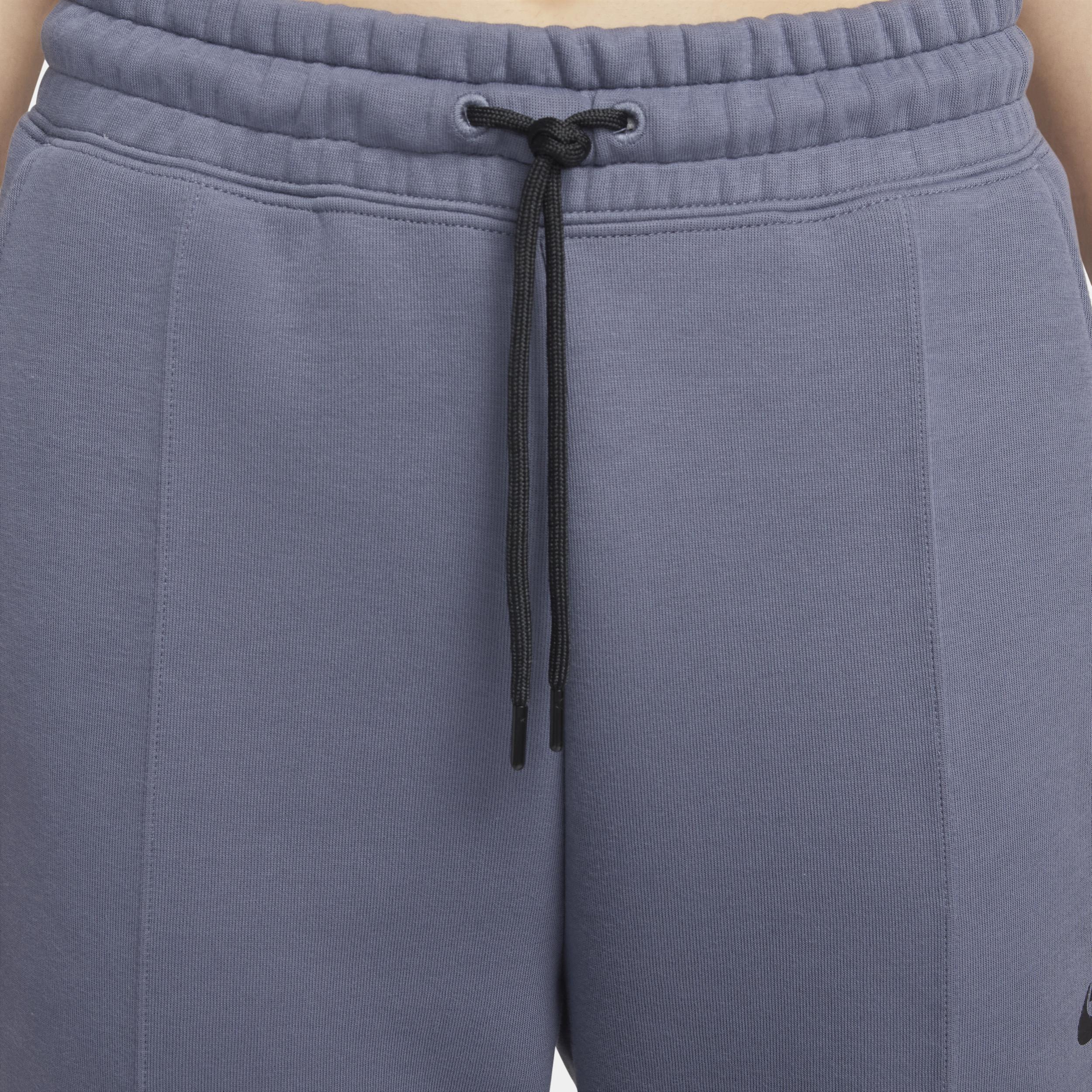 Nike Womens NSW Tech Fleece MR Joggers - Grey/Black Product Image