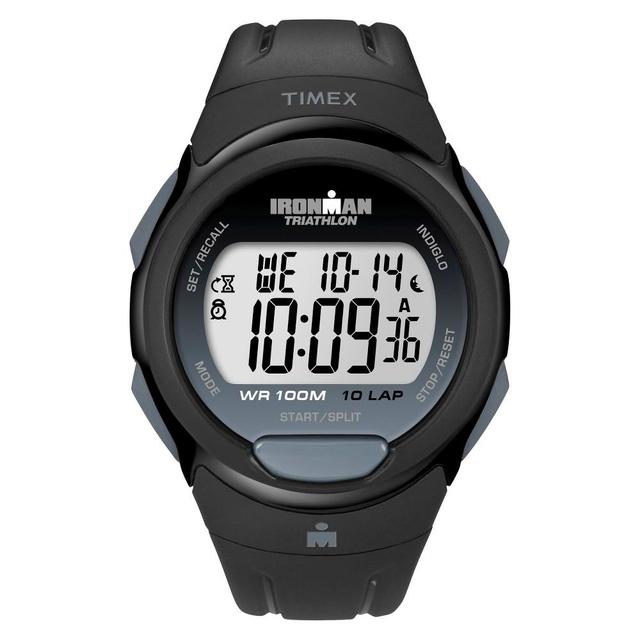 Mens Timex Ironman Essential 10 Lap Digital Watch - Black T5K608JT Product Image