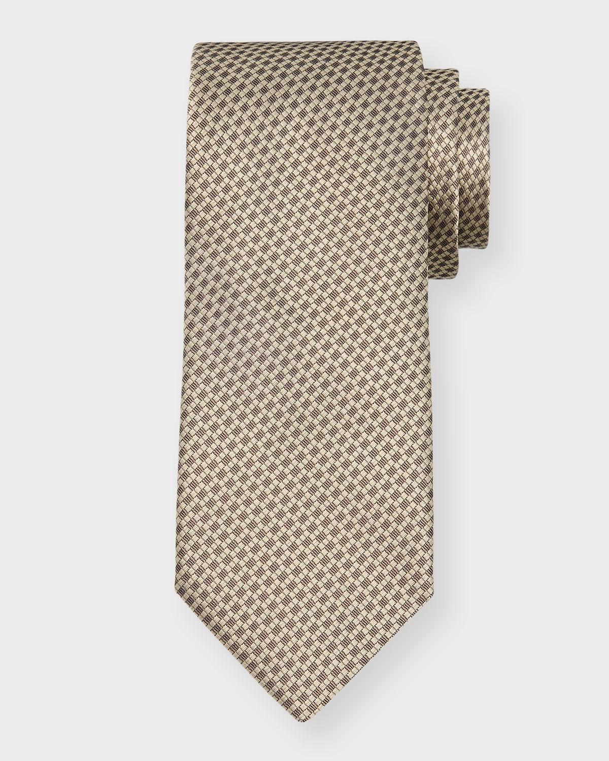 Men's Micro-Basketweave Silk Jacquard Tie Product Image