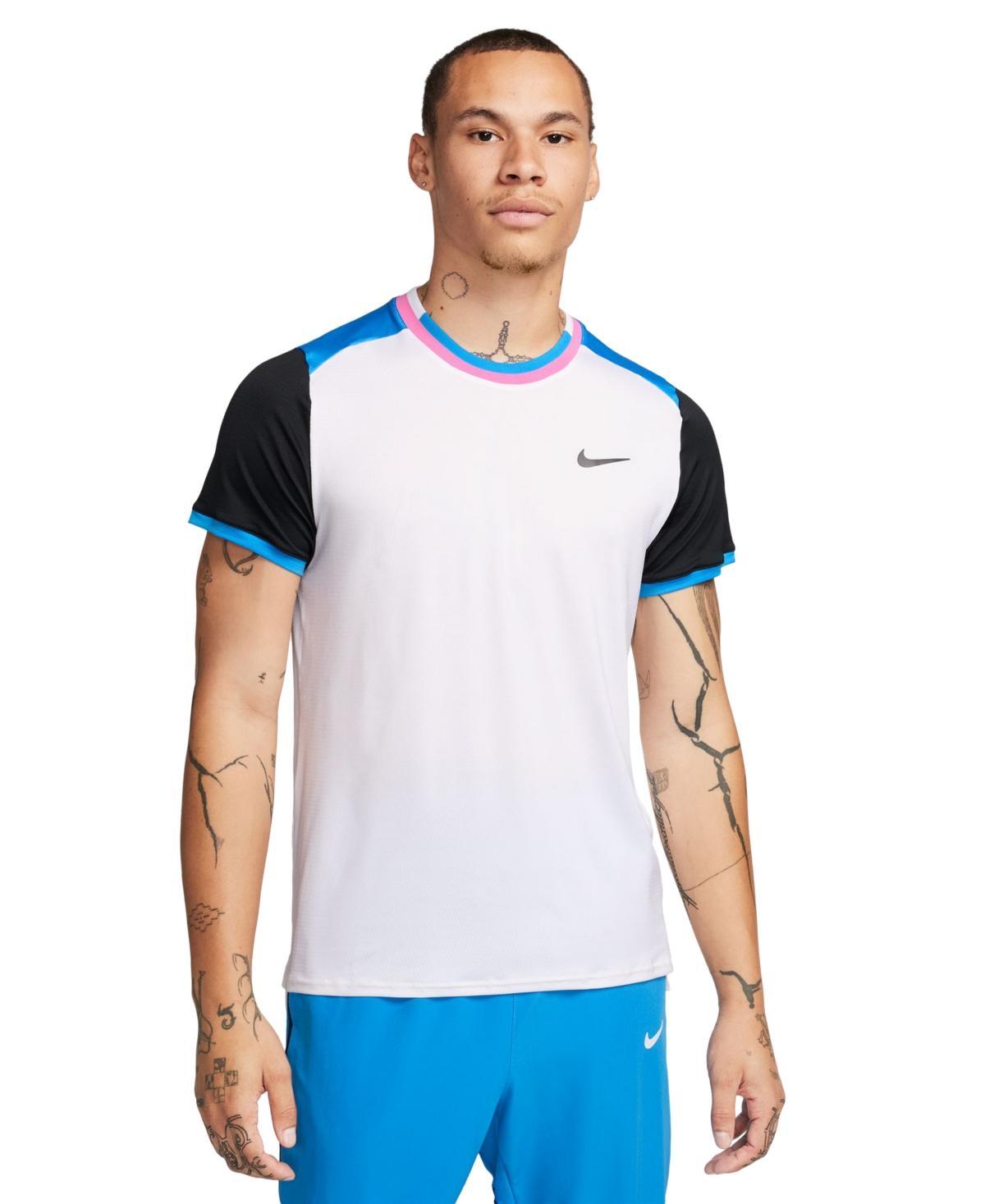 Nike Mens Advantage Dri-fit Logo Tennis T-Shirt - Obsidian Product Image