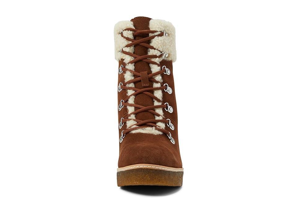 Steve Madden Marcel Wedge Boot (Cognac Suede) Women's Boots Product Image