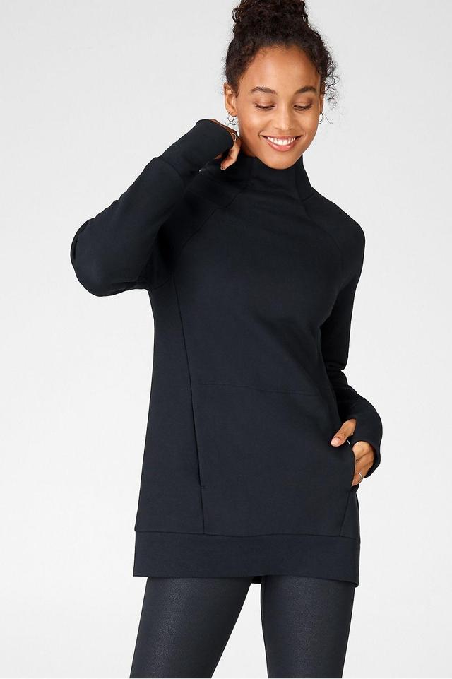 Fabletics Zaylee Funnel Neck Tunic II Womens black Size XXS Product Image