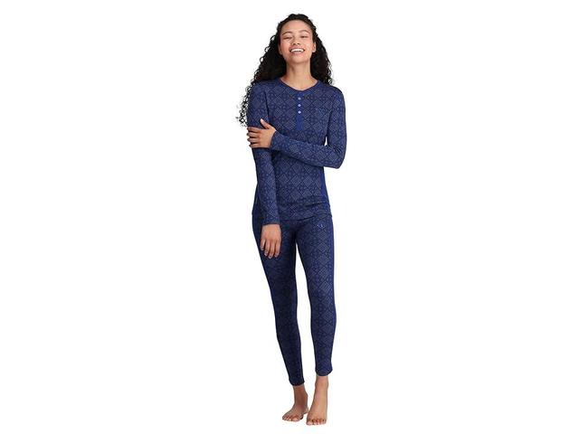 KARI TRAA Rose Long Sleeve (Azure) Women's Clothing Product Image