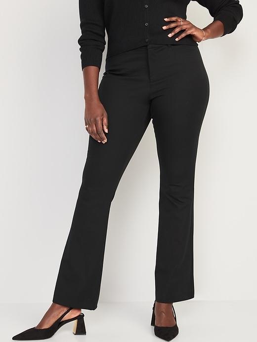 High-Waisted Pixie Flare Pants Product Image