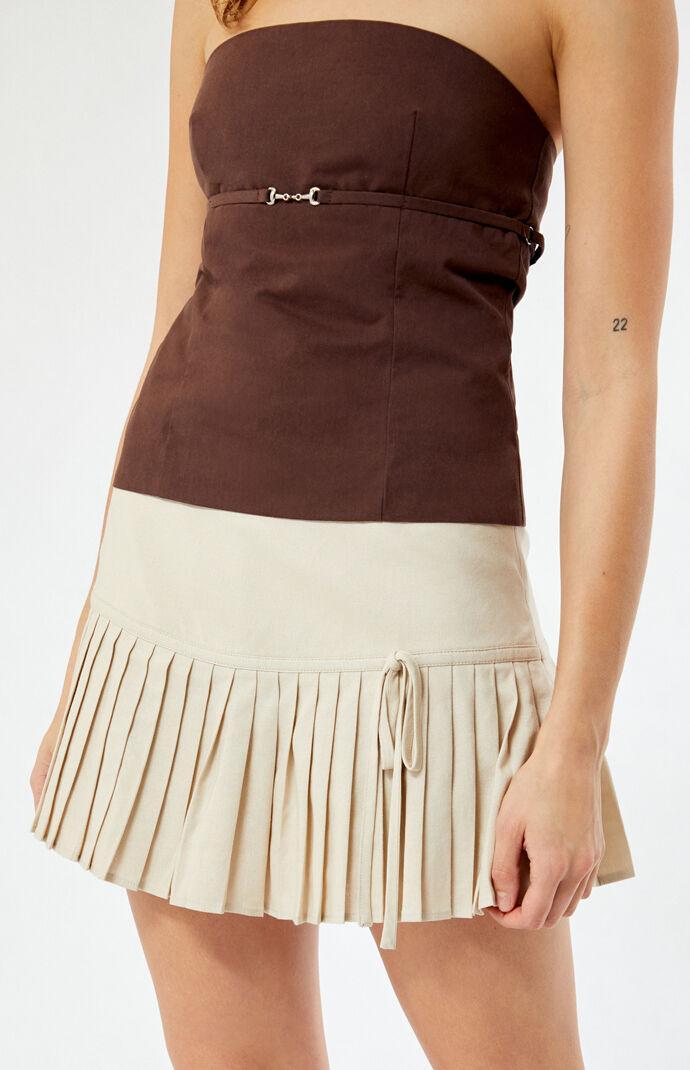 Women's Micro Pleated Mini Skirt - Product Image