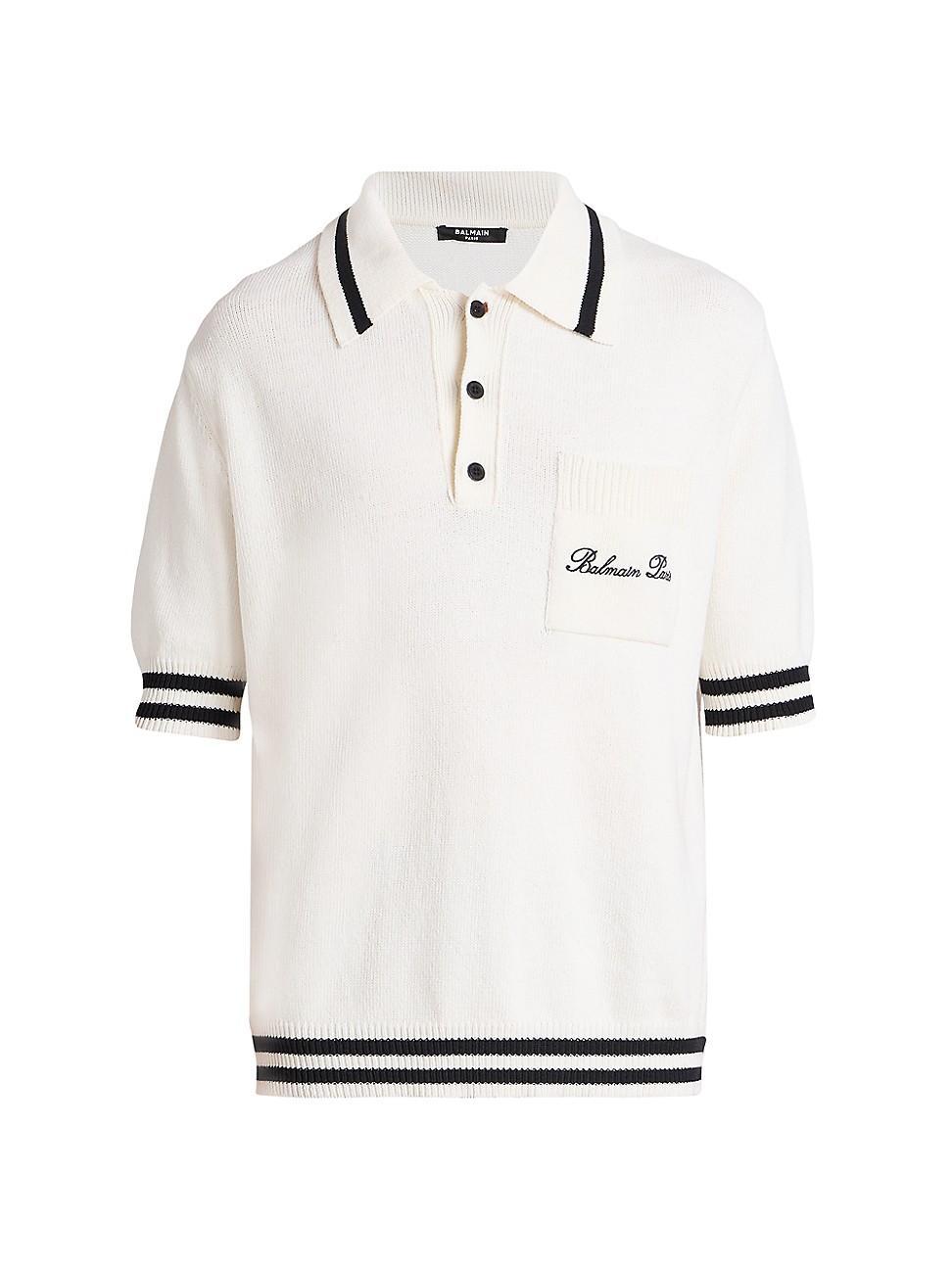 Mens Logo Signature Polo Shirt Product Image