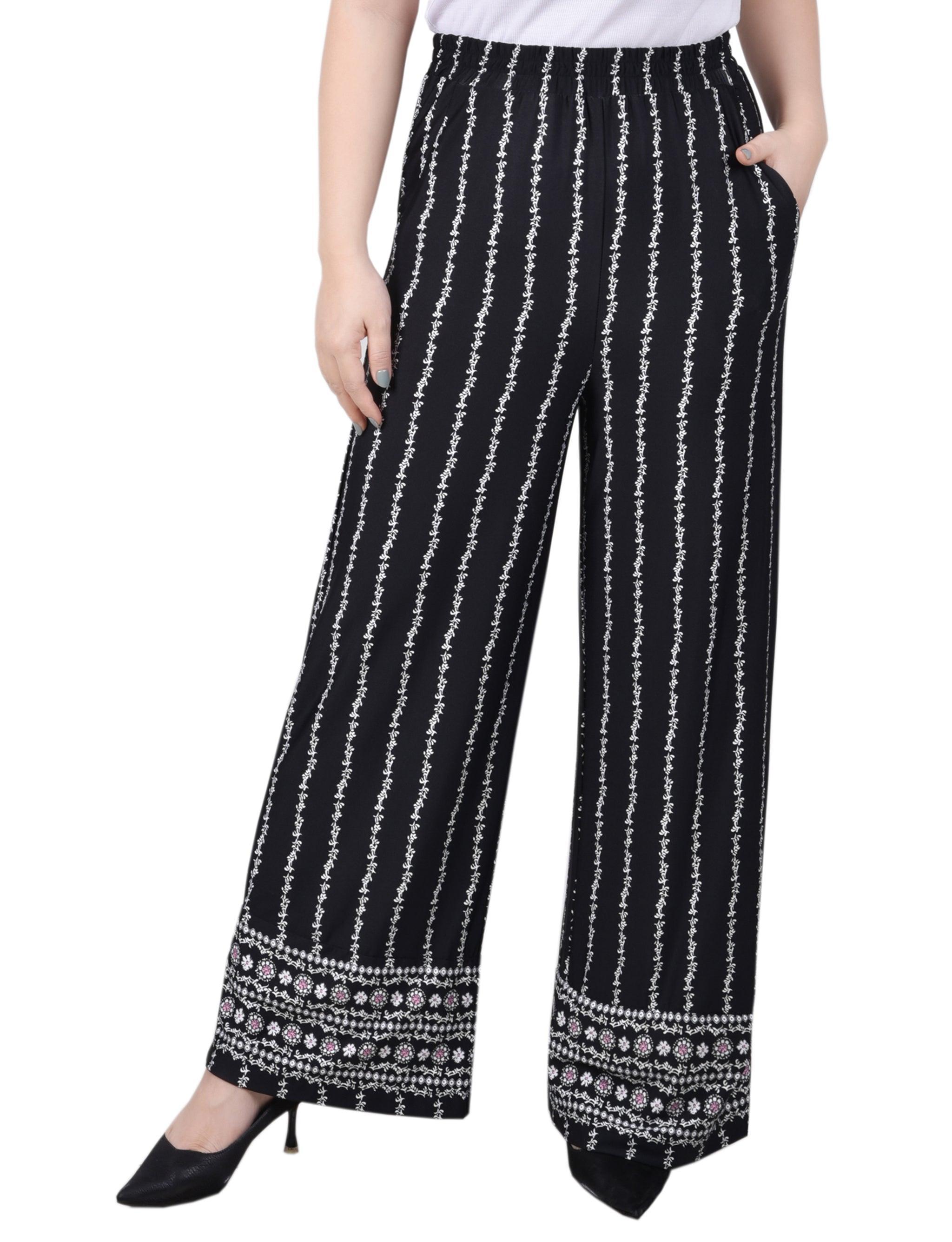 Wide Leg Pull On Pant - Petite Product Image