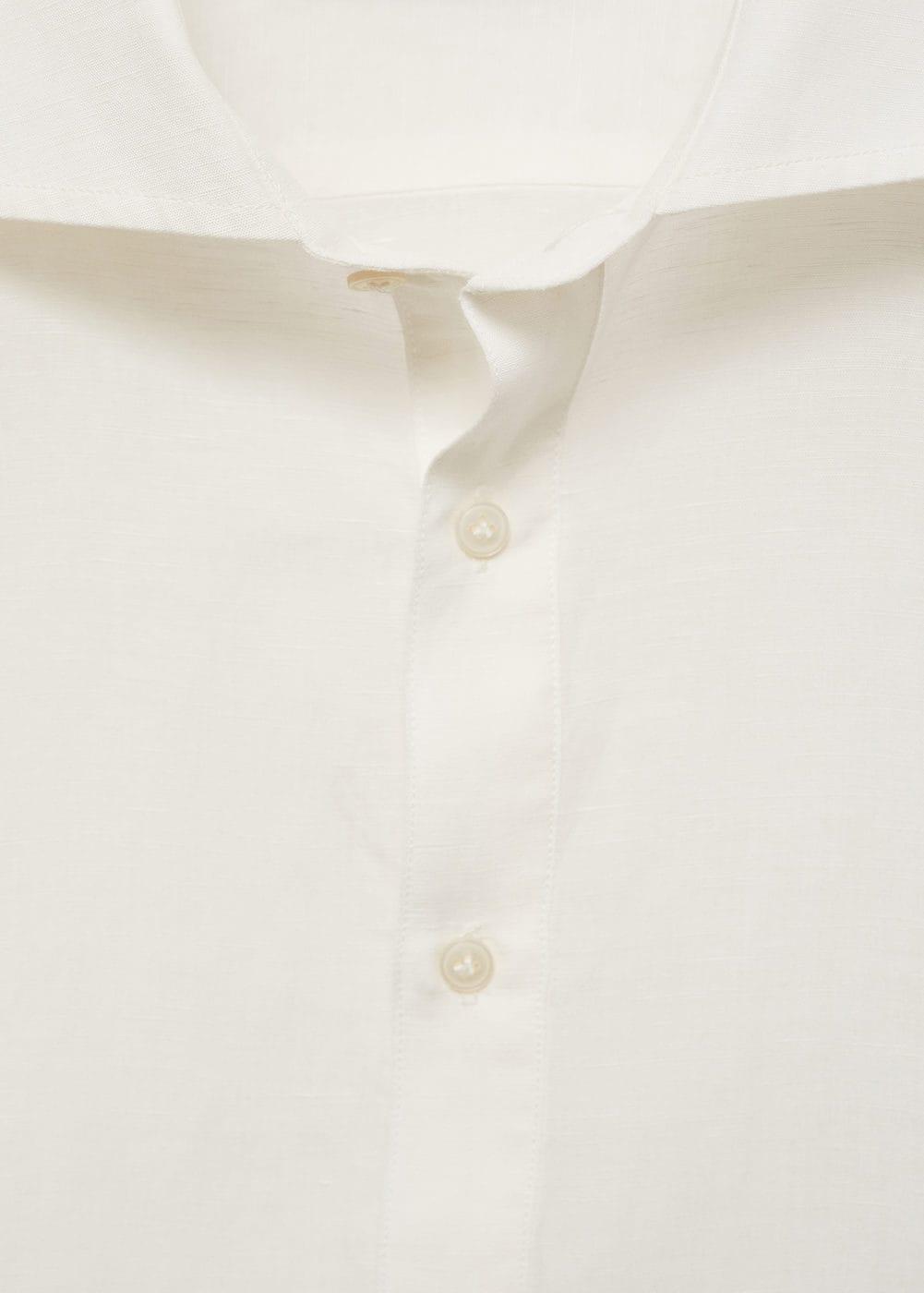 MANGO MAN - Relaxed fit tencel linen shirt off whiteMen Product Image