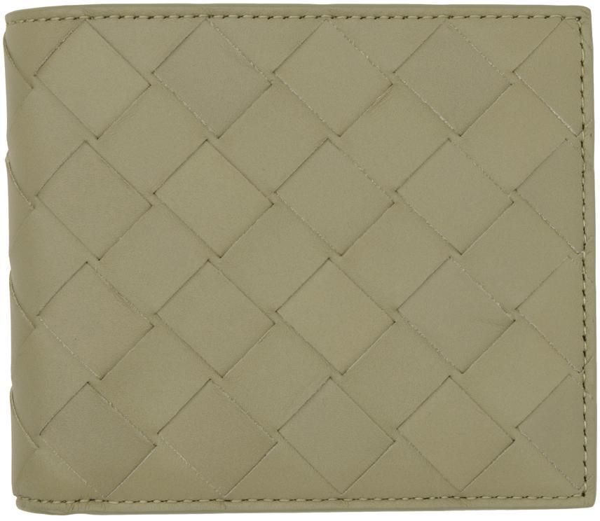 Taupe Intrecciato Bifold Wallet In 2919 Travertine-silv Product Image