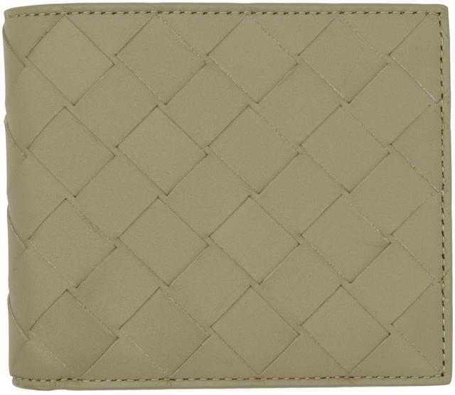 Taupe Intrecciato Bifold Wallet In 2919 Travertine-silv Product Image