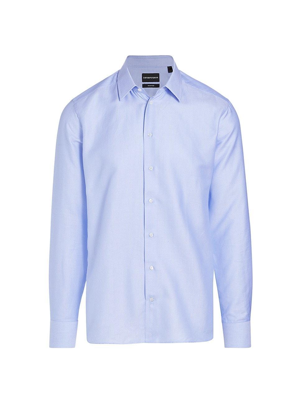 Mens Pinstripe Dress Button-Up Shirt Product Image