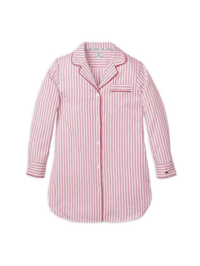 Petite Plume Cotton Ticking Nightshirt Product Image