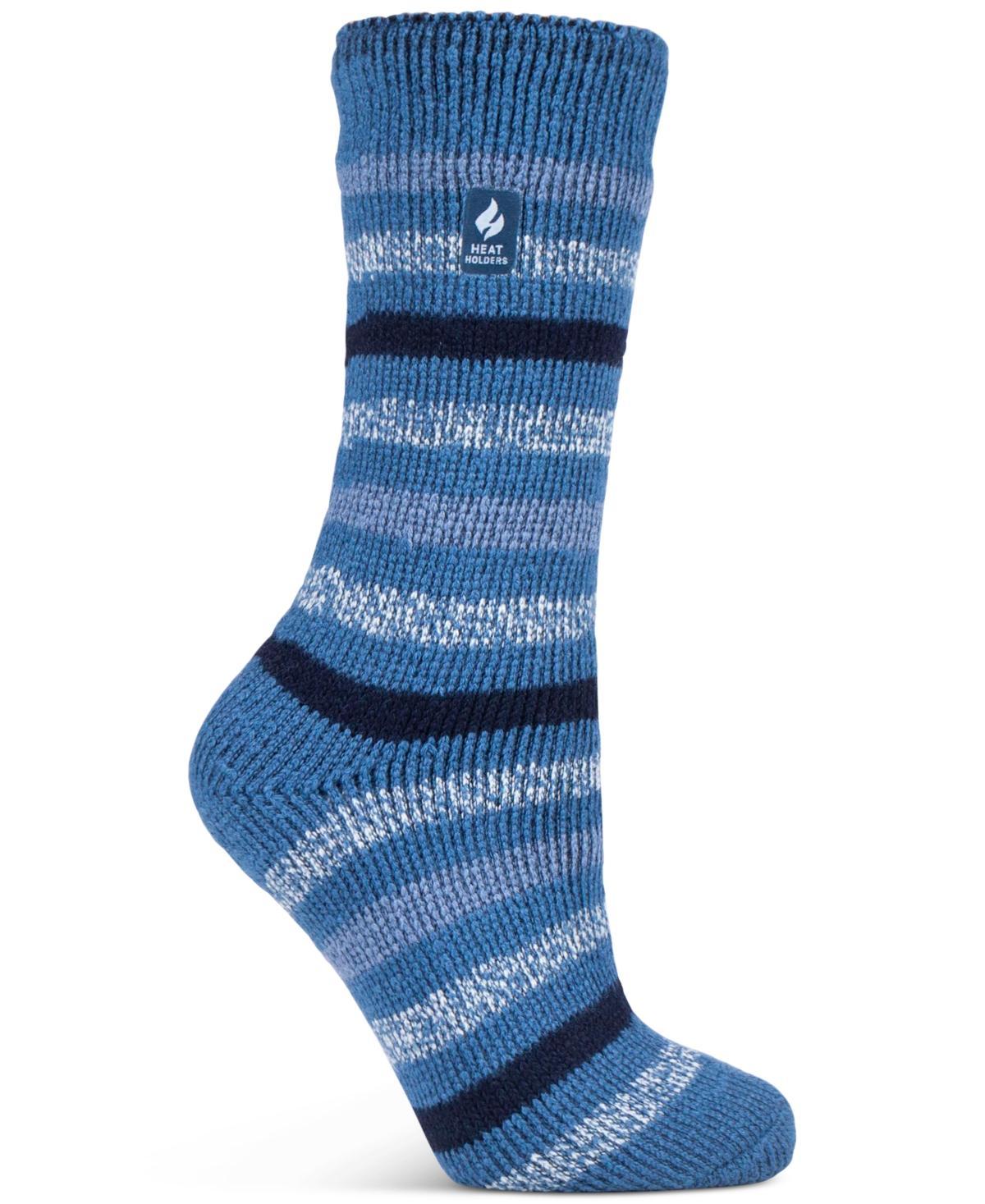 Heat Holders Womens Rosebud Multi Twist Stripe Crew Socks Product Image