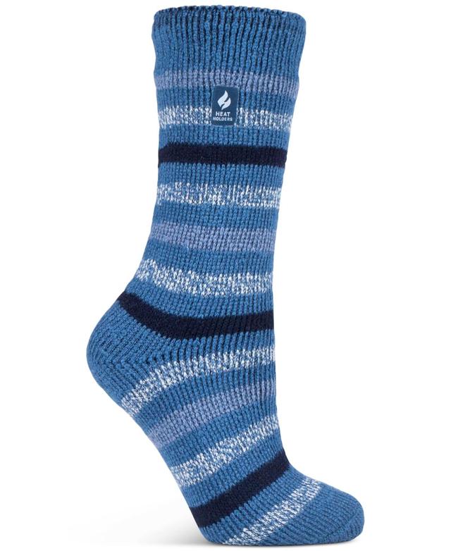 Heat Holders Womens Rosebud Multi Twist Stripe Crew Socks Product Image