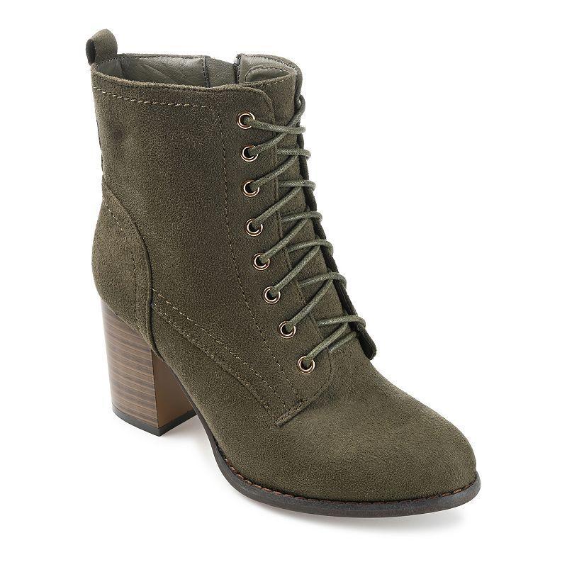 Journee Collection Baylor Womens Block Heel Ankle Boots Product Image