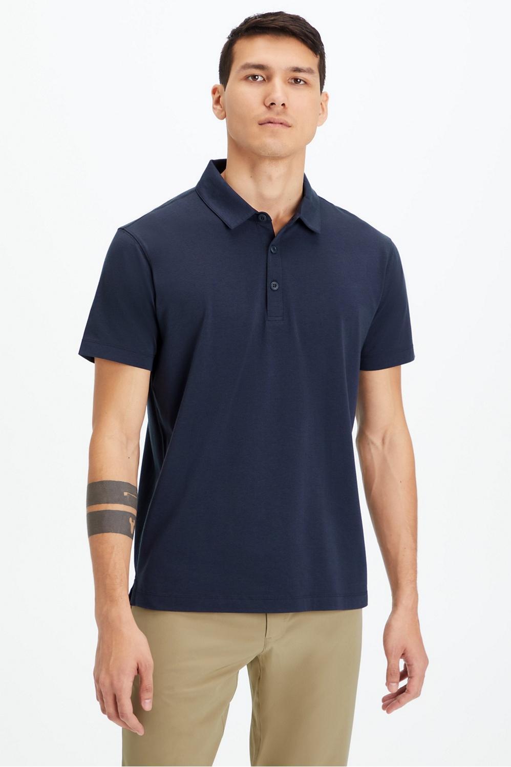 Fabletics Men The 24-7 Polo male Classic Navy Size M Product Image