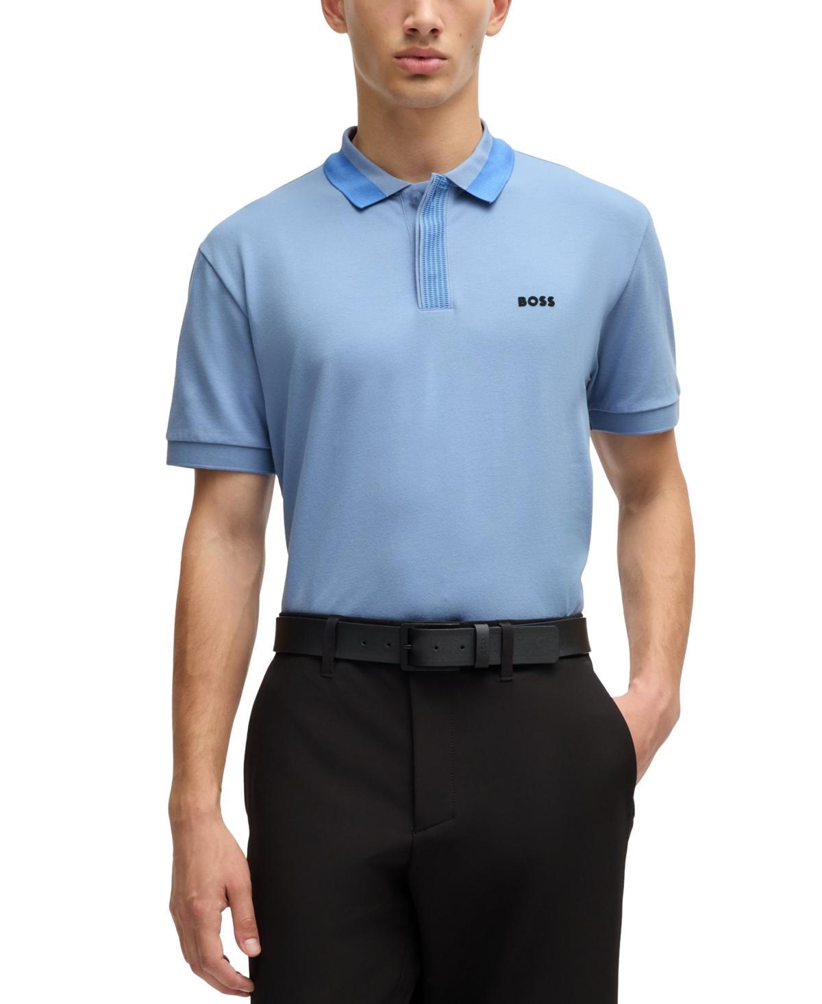 Boss by Hugo Boss Mens Contrast Logo Polo Shirt Product Image