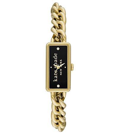 kate spade new york Womens Rosedale Three Hand Quartz Green Leather Watch 32mm Product Image