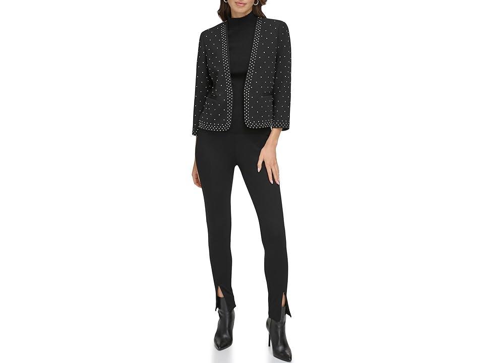 DKNY Long Sleeve Studded Jacket Women's Clothing Product Image