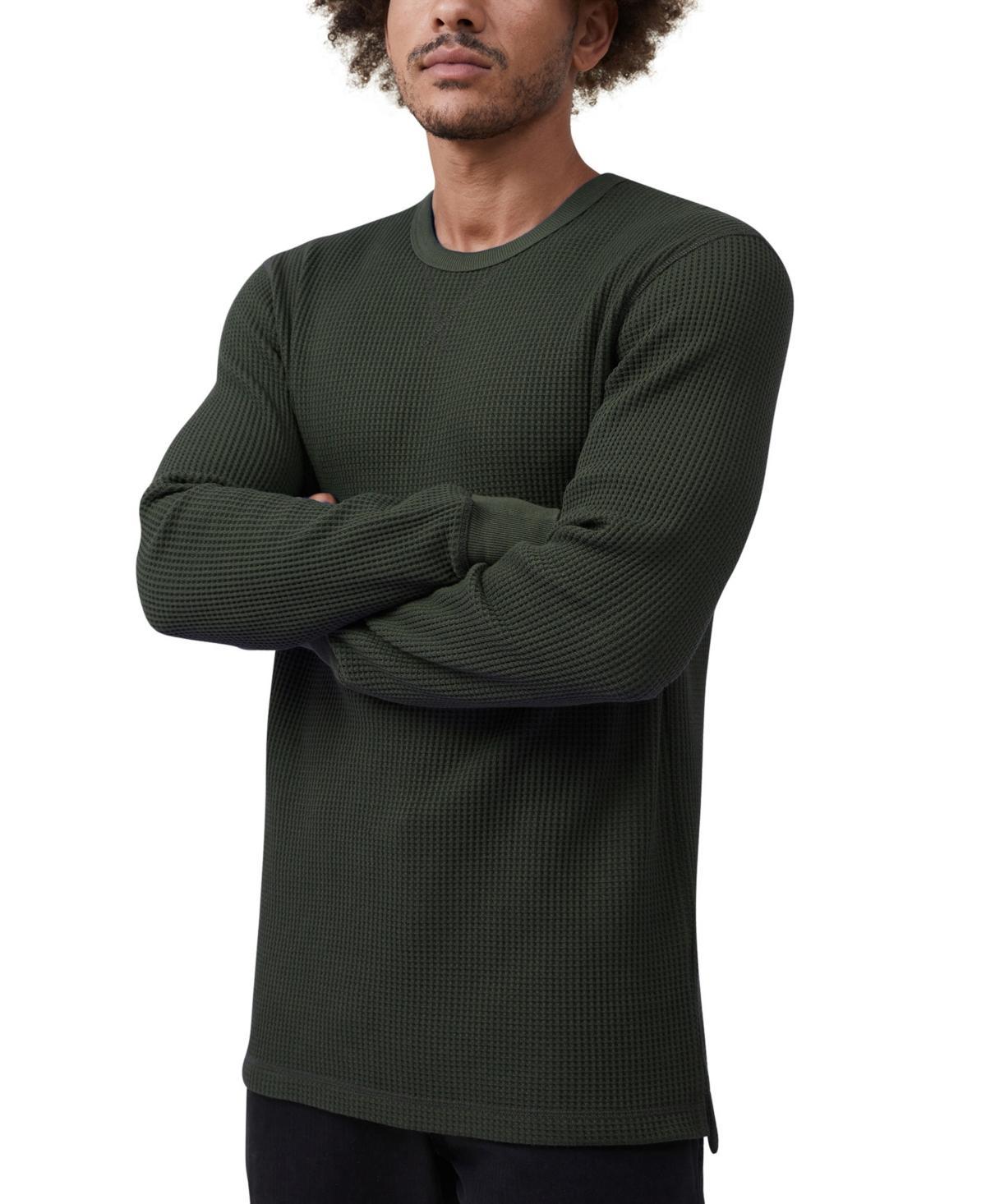 Cotton On Mens Chunky Waffle Long Sleeve T-shirt Product Image