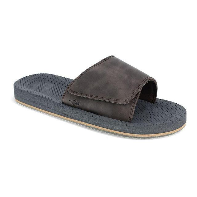 Dockers Mens Performance Slide Sandals Brown Product Image