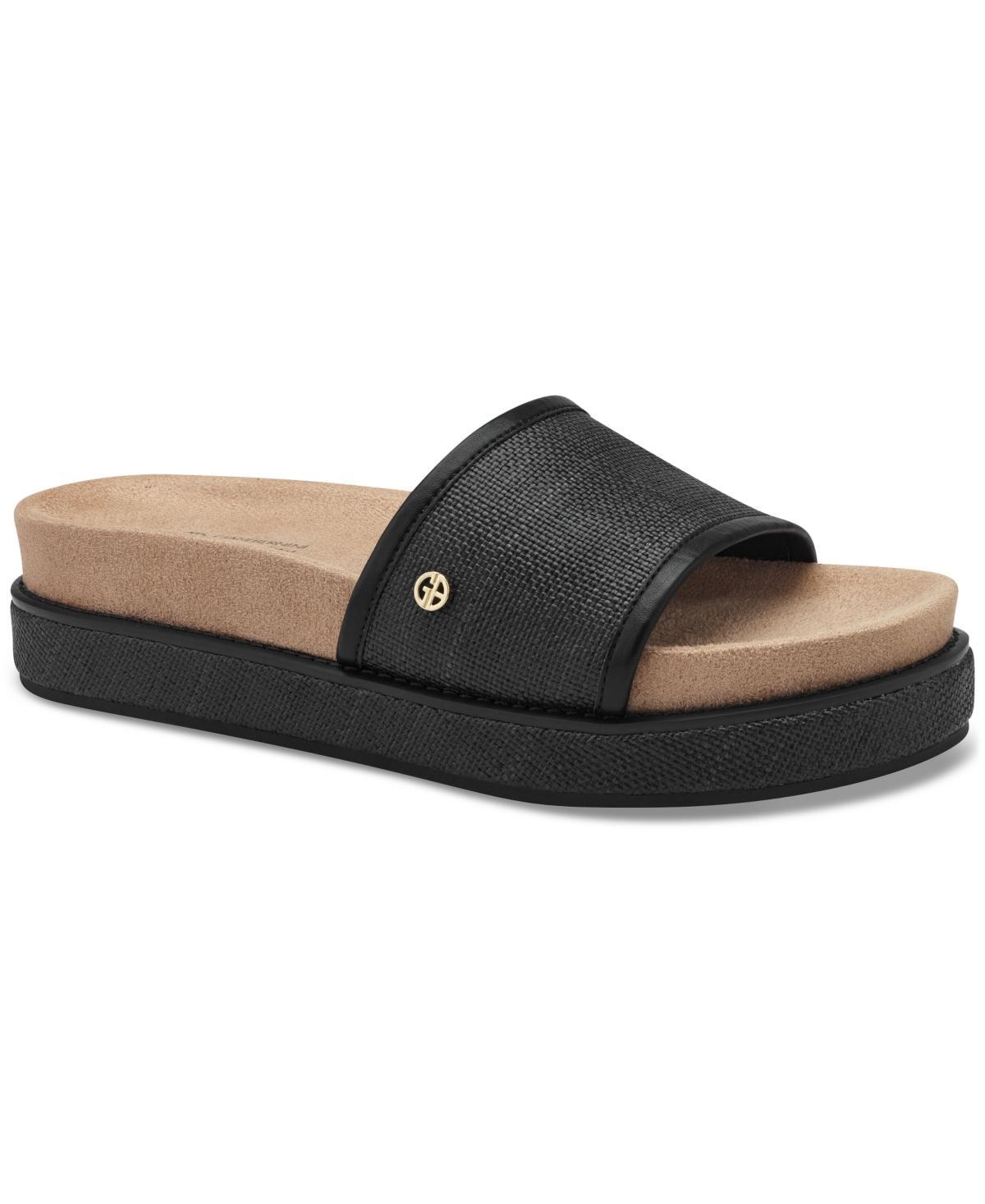 Giani Bernini Womens Joannn Memory Foam Slip On Wedge Sandals, Created for Macys Product Image