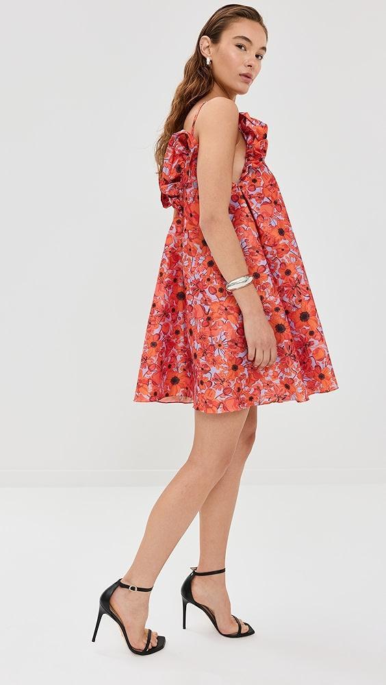 Kika Vargas Joan Dress Orange Daisy Taffeta | Shopbop Product Image