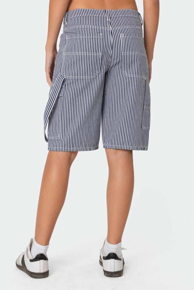 Friday Striped Low Rise Cargo Shorts Product Image