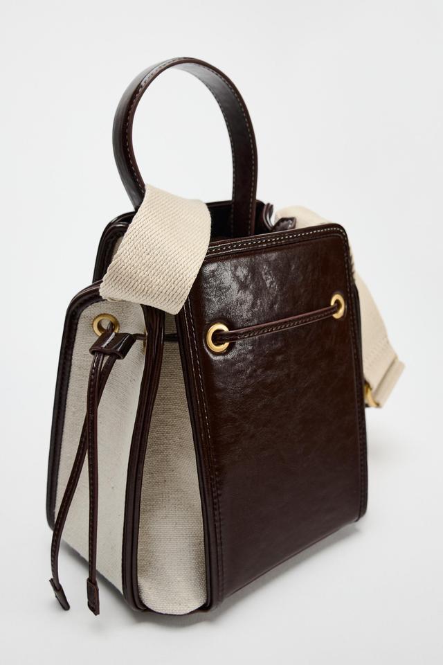 TEXTURED MINI BUCKET BAG Product Image