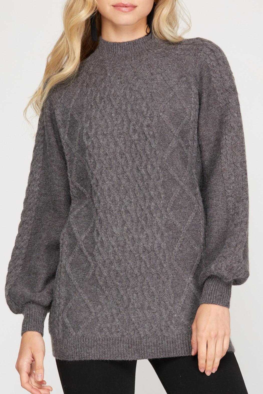 Heather Tunic Sweater Product Image