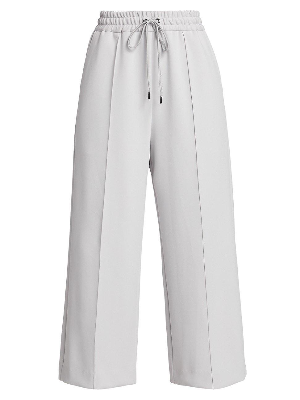 Womens Cropped Scuba Drawstring Pants Product Image