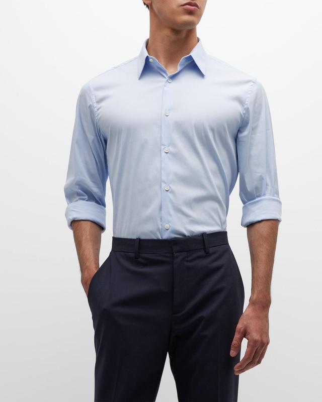 Mens Sylvain Wealth Poplin Long-Sleeve Shirt Product Image