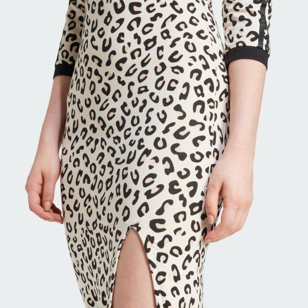 Leopard 3-Stripes Maxi Dress Product Image